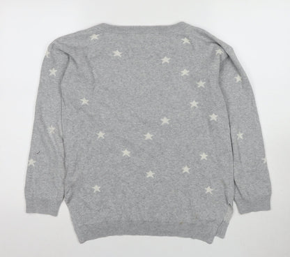 Womens UK Size 8 Mauvette Grey Pullover Jumper
