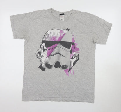 Star Wars Men's Grey Stormtrooper T-Shirt, Size L