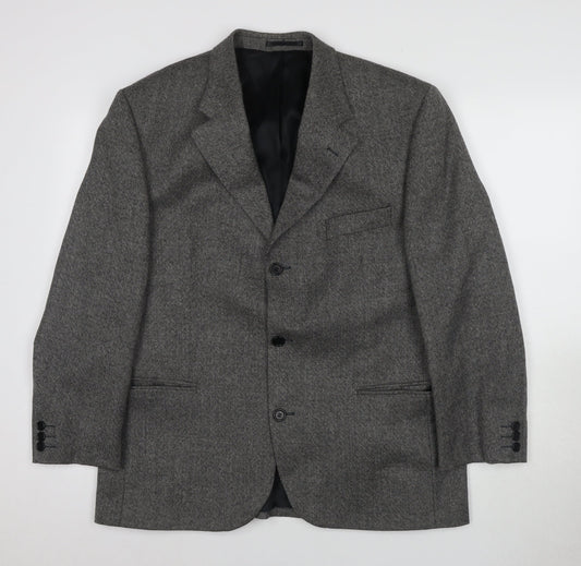Mens UK Size 42 Lino Vierra Regular Grey Suit Jacket