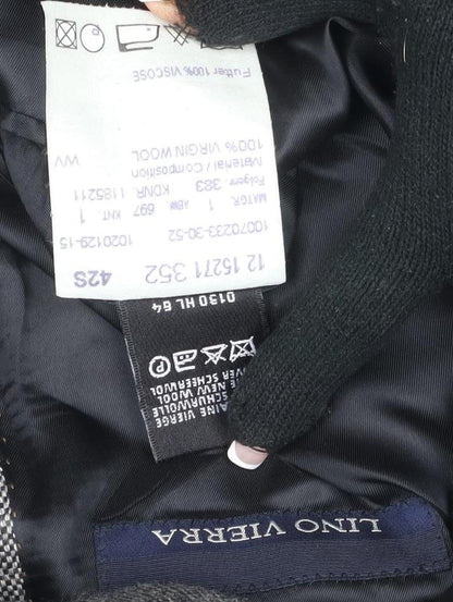 Mens UK Size 42 Lino Vierra Regular Grey Suit Jacket