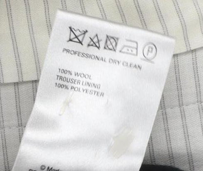 Marks and Spencer Men's Grey Check Trousers Size 34