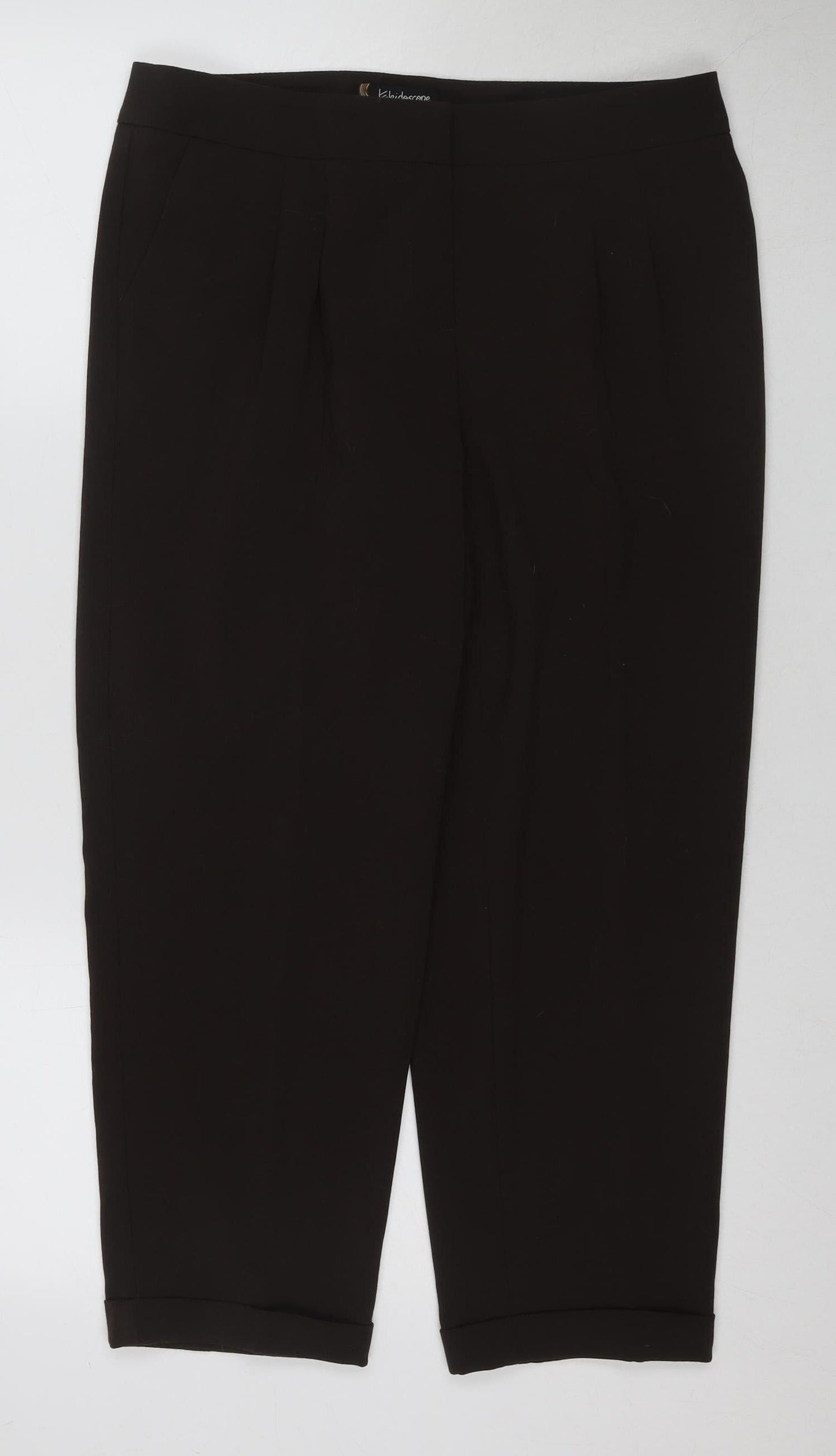 Kaleidoscope Women's Brown Cropped Trousers, Size 10