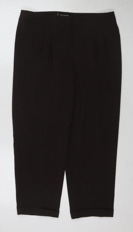 Kaleidoscope Women's Brown Cropped Trousers, Size 10