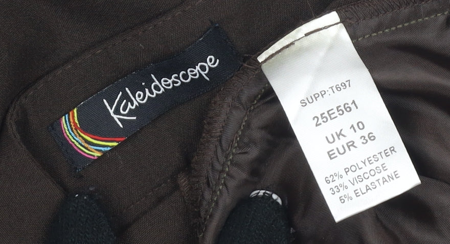 Kaleidoscope Women's Brown Cropped Trousers, Size 10