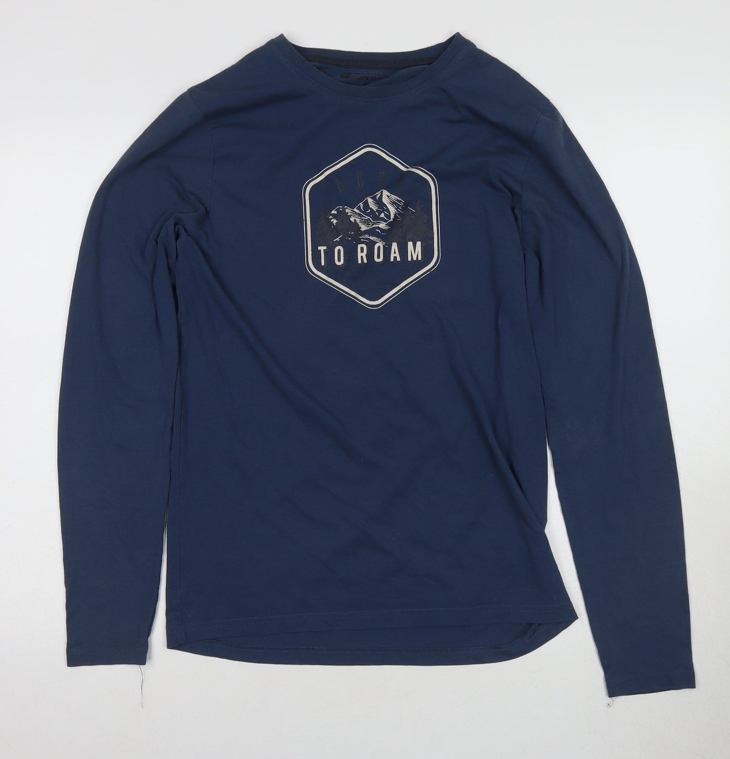 Mountain Warehouse Men's Blue Graphic Long Sleeve Tee