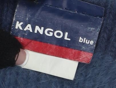 Kangol Unisex Blue Striped Wool Scarf One Size