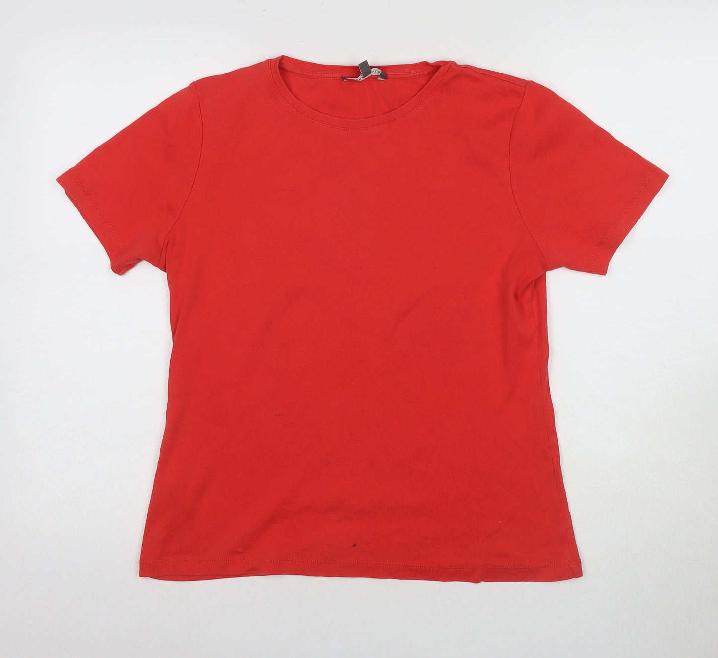 Laura Ashley Women's Red Crew Neck T-Shirt, Size 14