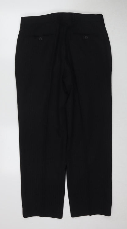Ted Baker Men's Black Dress Pants Size 40S Wool Blend