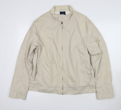 Mens UK Size L Jasper Conran Beige Bomber Jacket
