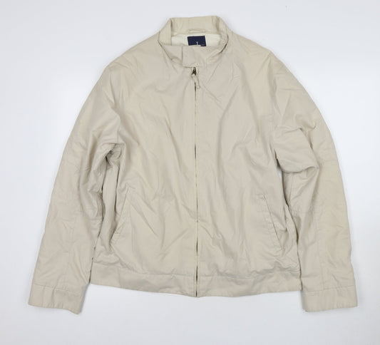 Mens UK Size L Jasper Conran Beige Bomber Jacket