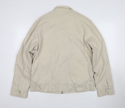 Mens UK Size L Jasper Conran Beige Bomber Jacket