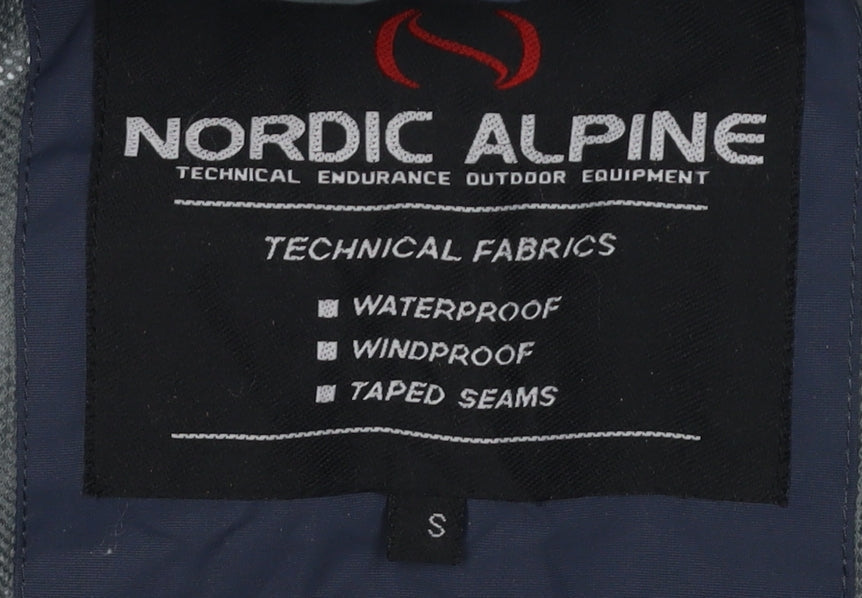 Mens UK Size S Nordic Alpine Blue Anorak Coat