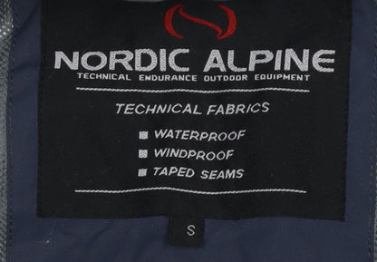 Mens UK Size S Nordic Alpine Blue Anorak Coat