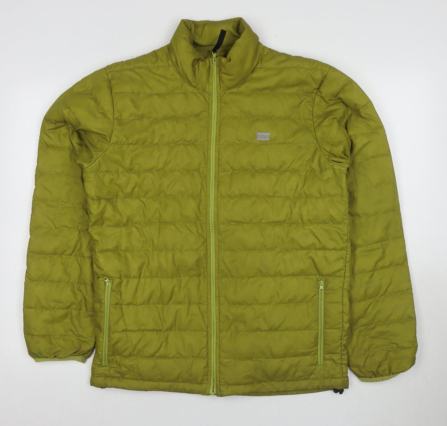 Mens UK Size S Levi's Green Puffer Jacket