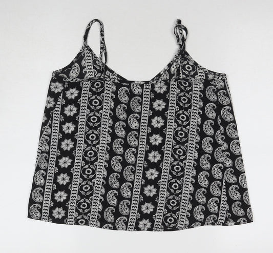 Womens UK Size S Hollister Black Camisole Tank