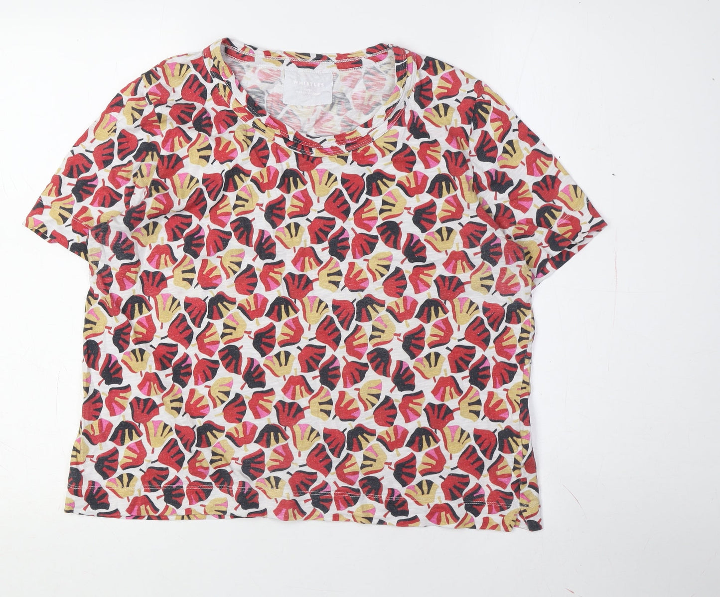 Womens UK Size L Whistles Multicoloured Basic T-Shirt