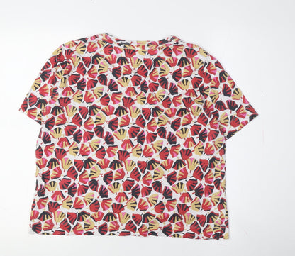 Womens UK Size L Whistles Multicoloured Basic T-Shirt