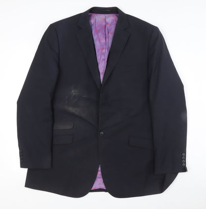 Mens UK Size 44 Brook Taverner Regular Black Suit Jacket