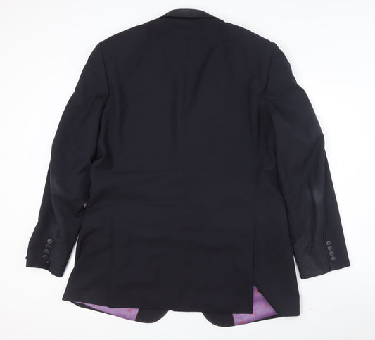 Mens UK Size 44 Brook Taverner Regular Black Suit Jacket