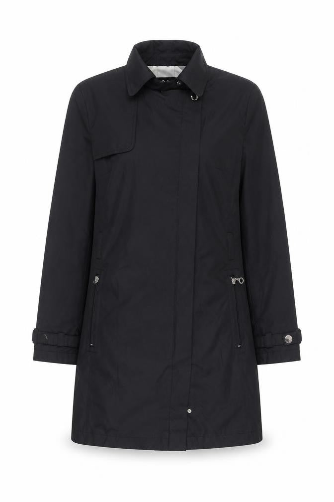 Womens UK Size 6 Betty Barclay Black Overcoat