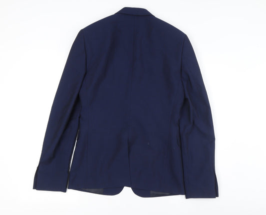 Mens UK Size 34 Burton Regular Blue Suit Jacket