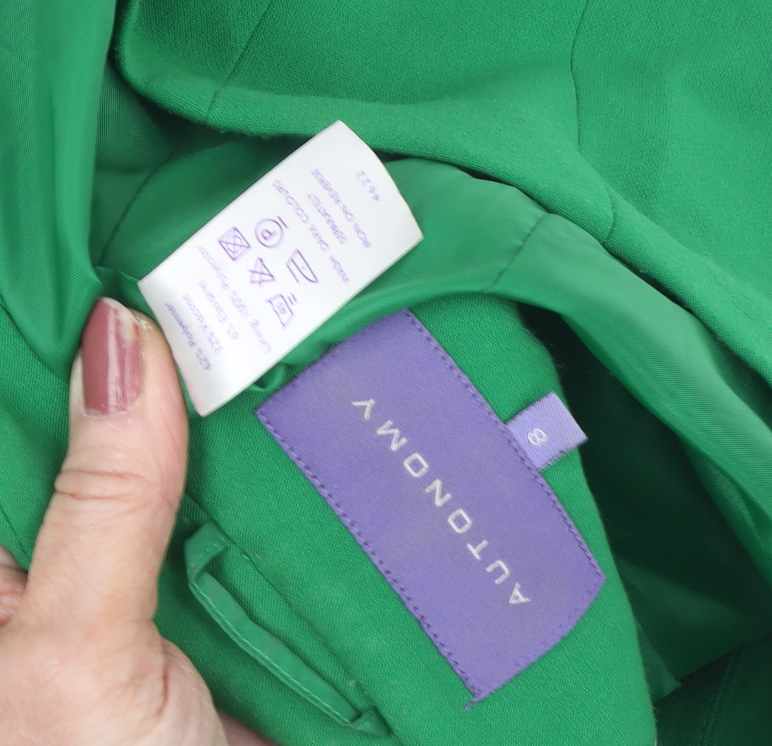 Autonomy Women’s Green Short Coat Size 8
