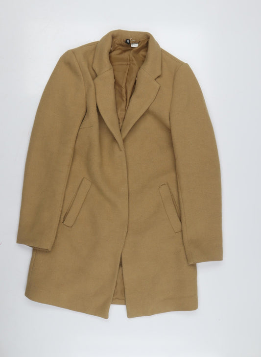 Womens UK Size 12 H&M Beige Overcoat