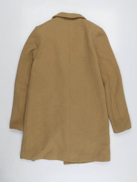 Womens UK Size 12 H&M Beige Overcoat