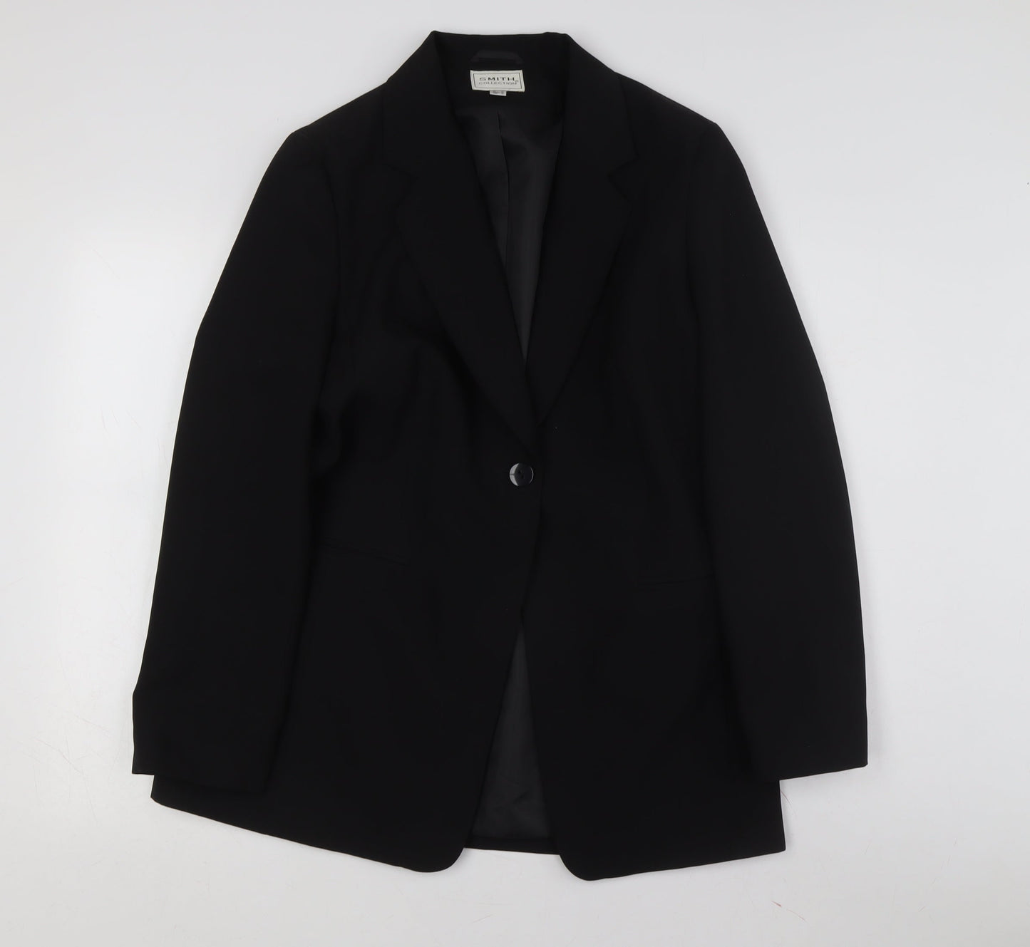 Smith Collection Blazer Women Black S Business Formal