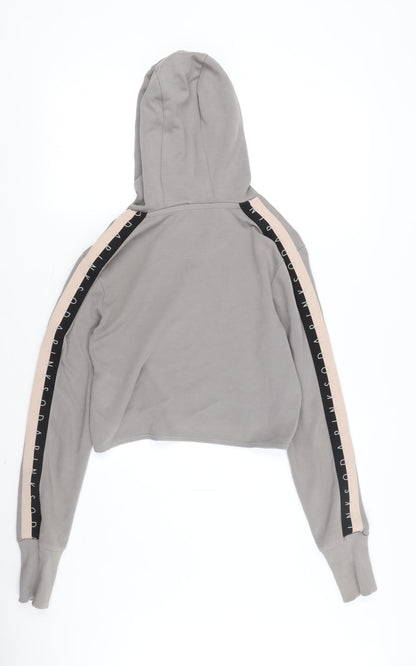 Pink Soda Women's Grey Hoodie, Size 10, Logo Accent