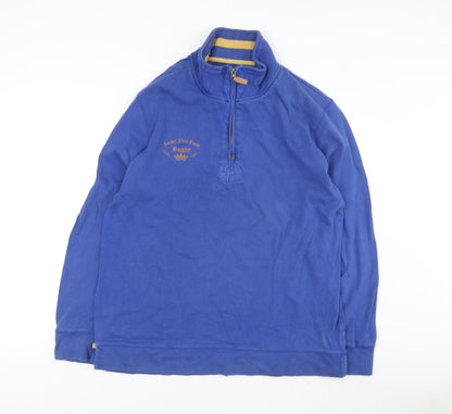 Tom Joule Men's Blue 1/4 Zip Sweatshirt Size 12