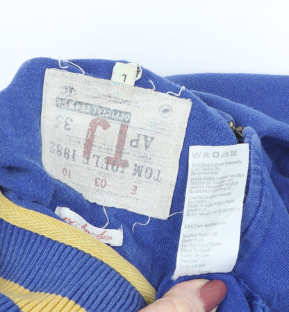 Tom Joule Men's Blue 1/4 Zip Sweatshirt Size 12