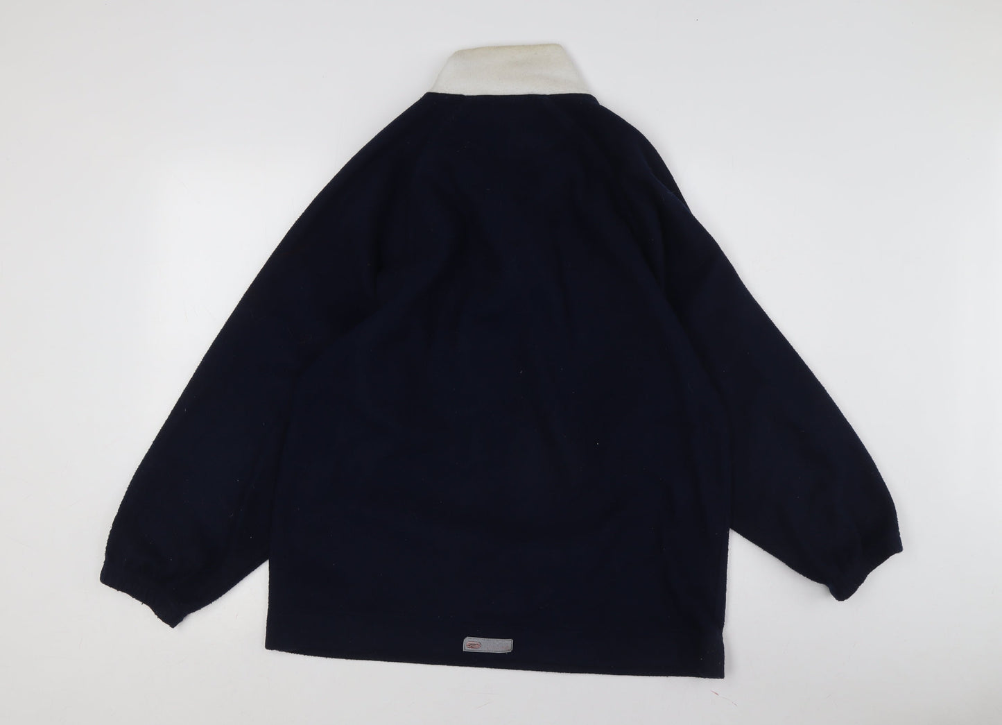 Reebok Unisex Navy XS Henley Sweatshirt