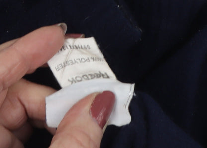 Reebok Unisex Navy XS Henley Sweatshirt