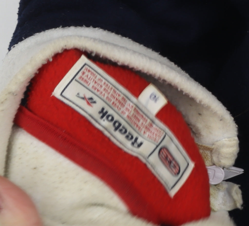 Reebok Unisex Navy XS Henley Sweatshirt