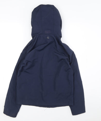 Mountain Warehouse Boys Blue Hooded Rain Coat 9-10 Years