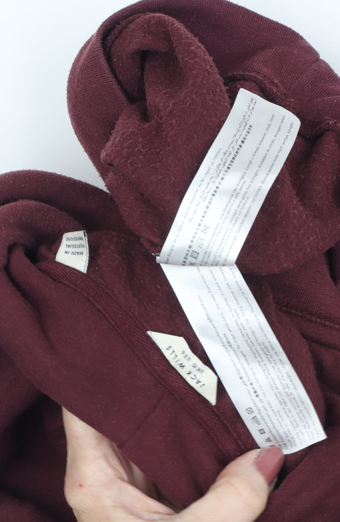 Womens UK Size 8 Jack Wills Red Pullover Hoodie