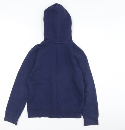 Gap Girls Blue Hoodie, Size 10, Full Zip, Casual Logo
