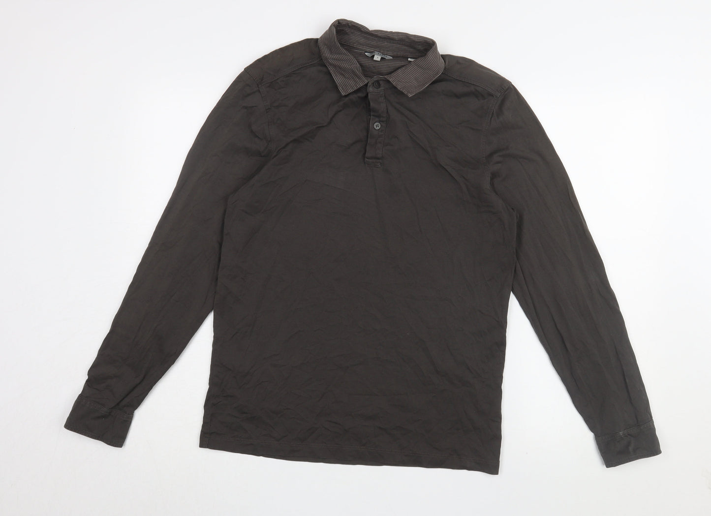 Ted Baker Men's Brown Long Sleeve Polo M