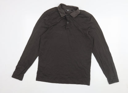 Ted Baker Men's Brown Long Sleeve Polo M