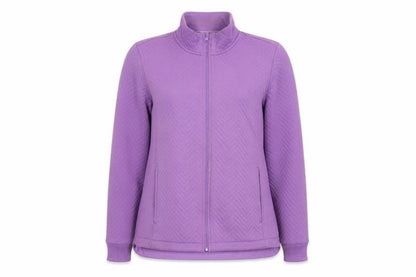 Womens UK Size M Lands' End Purple Basic Jacket