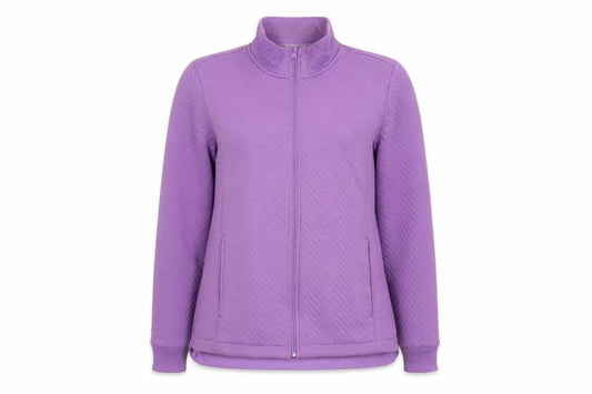 Womens UK Size M Lands' End Purple Basic Jacket