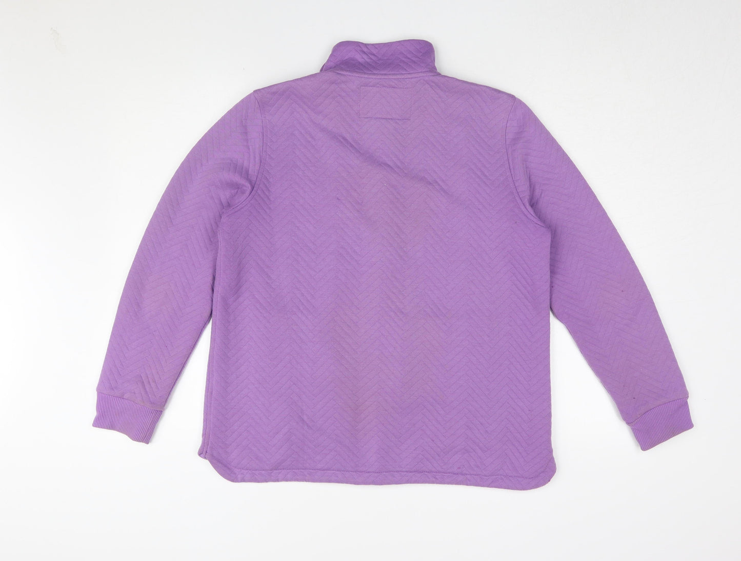 Womens UK Size M Lands' End Purple Basic Jacket