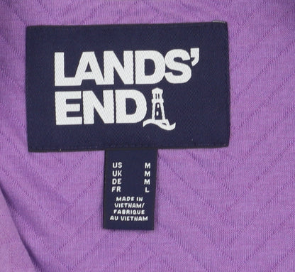 Womens UK Size M Lands' End Purple Basic Jacket