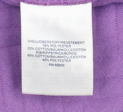 Womens UK Size M Lands' End Purple Basic Jacket