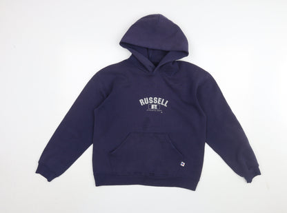 Russell Athletic Boys Blue XL Pullover Hoodie with Logo