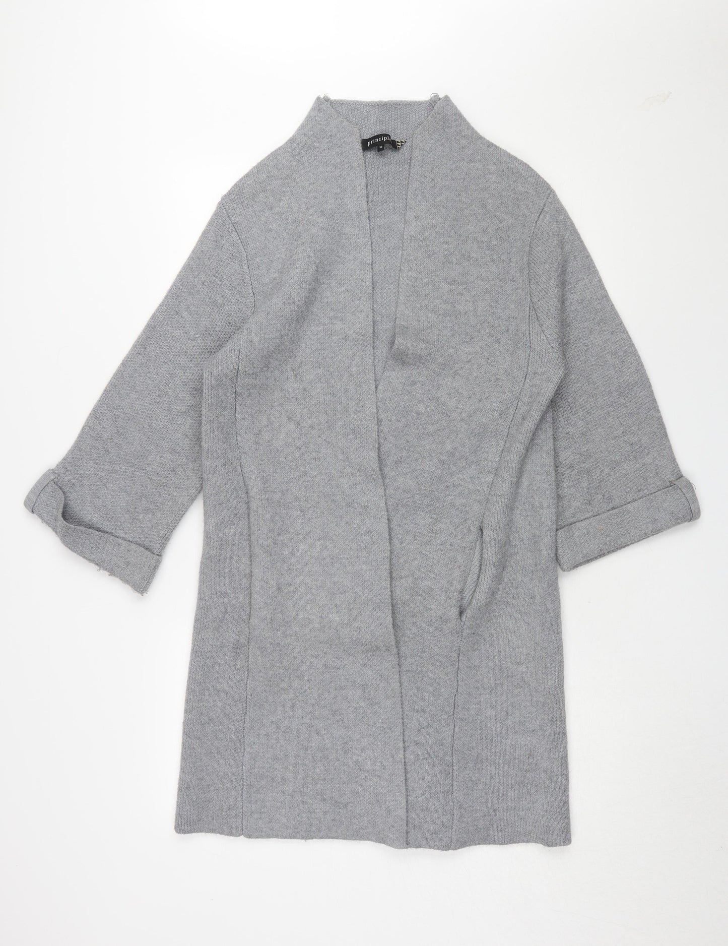 Womens UK Size 10 Principles Grey Cardigan Jumper