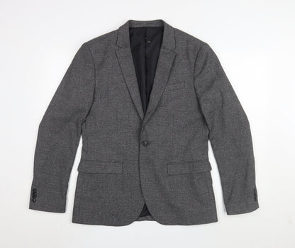 Mens UK Size 40 H&M Regular Grey Suit Jacket