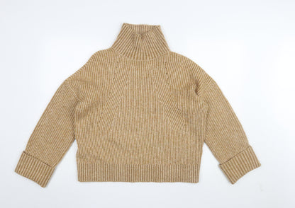 Womens UK Size XS Topshop Beige Pullover Jumper