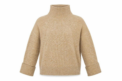 Womens UK Size XS Topshop Beige Pullover Jumper